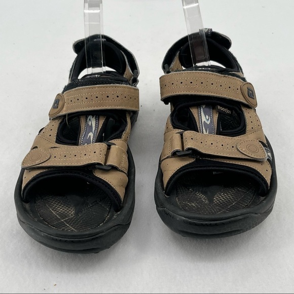 FOOTJOY Mens Golf Sandals Dark Taupe/Black with blue accents size: 9 - Picture 10 of 10